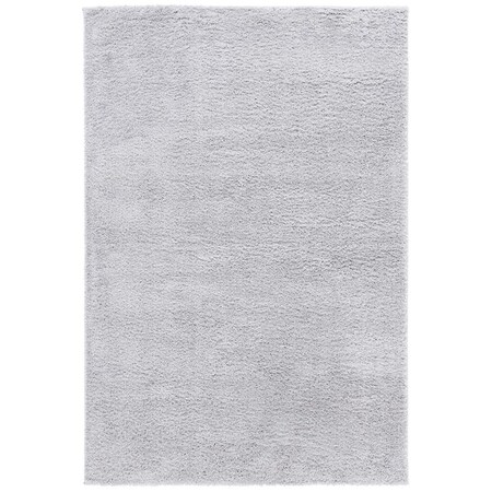 Safavieh 5 ft.-3 in. x 7 ft.-7 in. August Shag Contemporary Rectangle Rug, Light Grey AUG511F-5